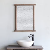 LUNAR Mirror above LUNAR Bathroom Cabinet.