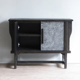 LUNAR Stone Sideboard (S) with one door opened.