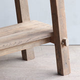 Vanity Console Table and joint leg detail.