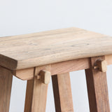 Top detail of Vanity Stool.