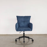 Blue office chair on a white background