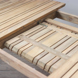 Outdoor extended dining table