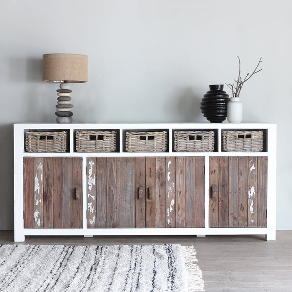 Aimann Sideboard with 4 doors and 5 drawers.