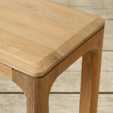 Wooden bench on a wooden floor