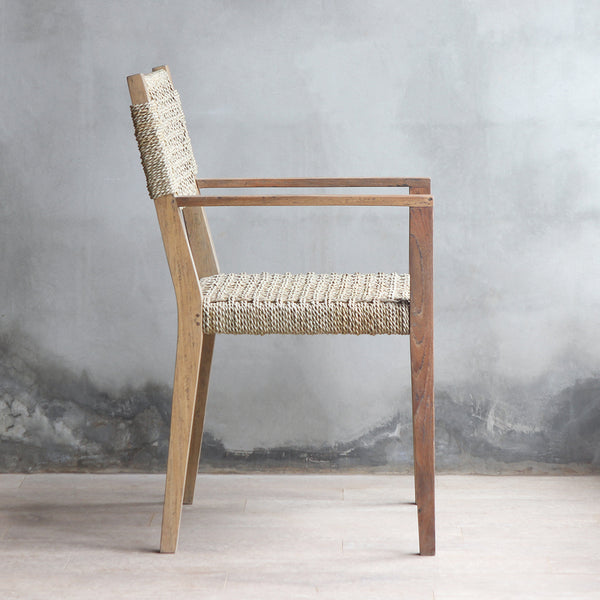 Side view of LYON Dining Armchair.