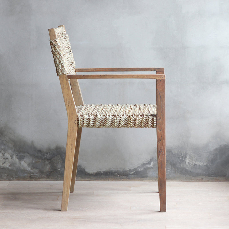 Side view of LYON Dining Armchair.