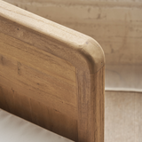 Outdoor woden sofa arm detail