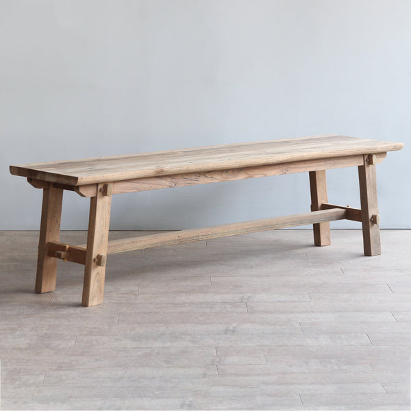 Vanity bench. Made from reclaimed teak wood.