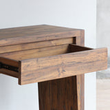 KAMA console table opened drawer detail