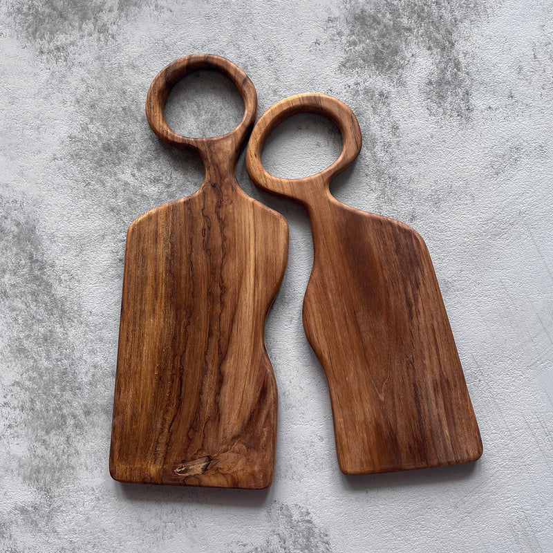 Organic Cutting Board with each board put next to each other.